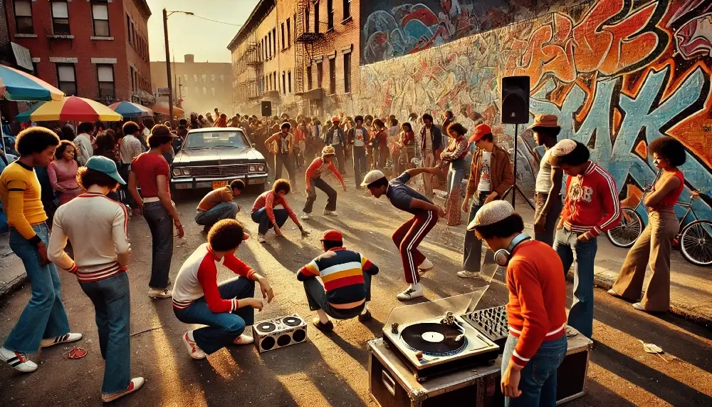 Fiesta en las calles del Bronx en los años 70